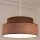 Kattokruunu johdossa GRACE 1xE27/60W/230V ruskea/beige
