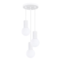 Kattokruunu johdossa HALO 3xG9/8W/230V halkaisija 25 cm valkoinen