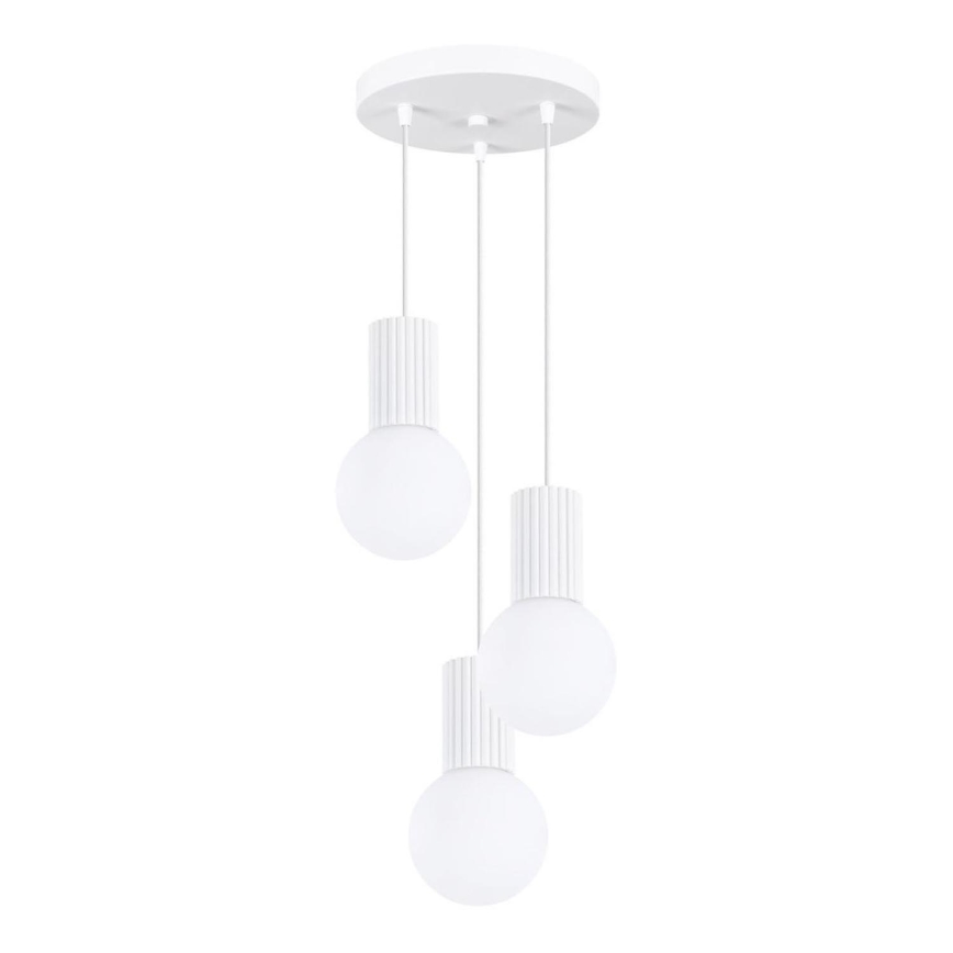 Kattokruunu johdossa HALO 3xG9/8W/230V halkaisija 25 cm valkoinen