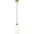 Kattokruunu johdossa HARMA 1xE27/15W/230V halkaisija 14 cm valkoinen/kulta