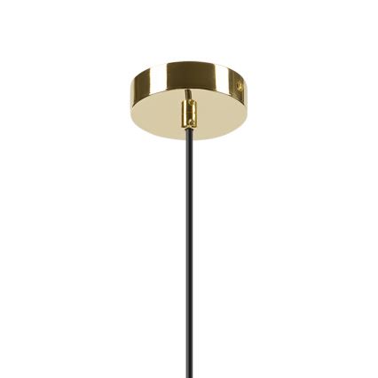 Kattokruunu johdossa HARMA 1xE27/15W/230V halkaisija 14 cm valkoinen/kulta