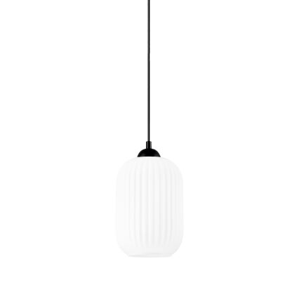 Kattokruunu johdossa HARMA 1xE27/15W/230V halkaisija 14 cm valkoinen/musta