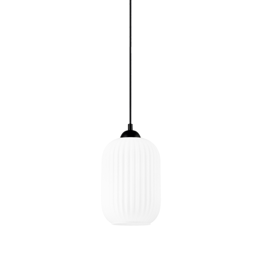 Kattokruunu johdossa HARMA 1xE27/15W/230V halkaisija 14 cm valkoinen/musta