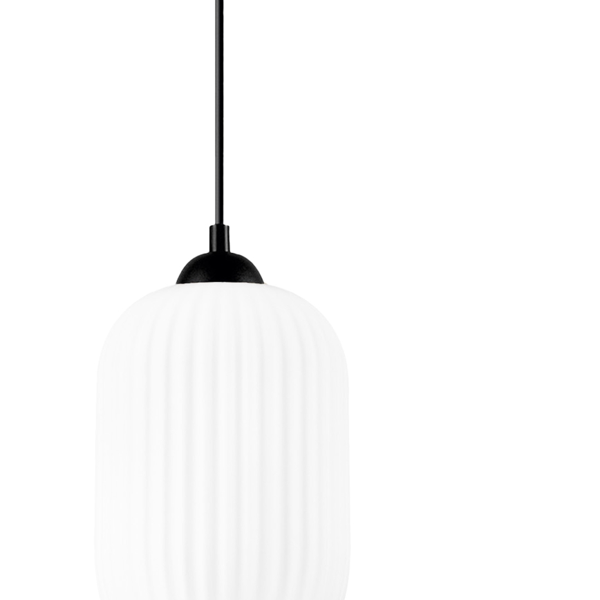 Kattokruunu johdossa HARMA 1xE27/15W/230V halkaisija 14 cm valkoinen/musta