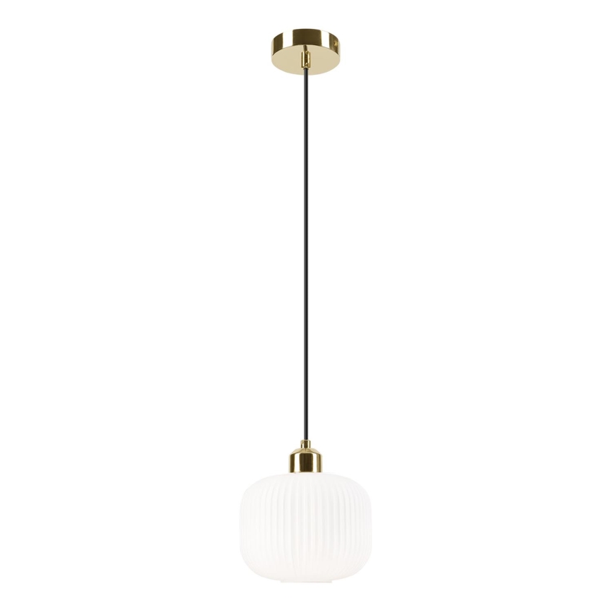 Kattokruunu johdossa HARMA 1xE27/15W/230V halkaisija 20 cm valkoinen/kulta