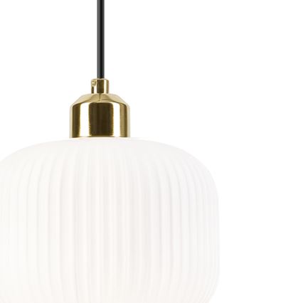 Kattokruunu johdossa HARMA 1xE27/15W/230V halkaisija 20 cm valkoinen/kulta
