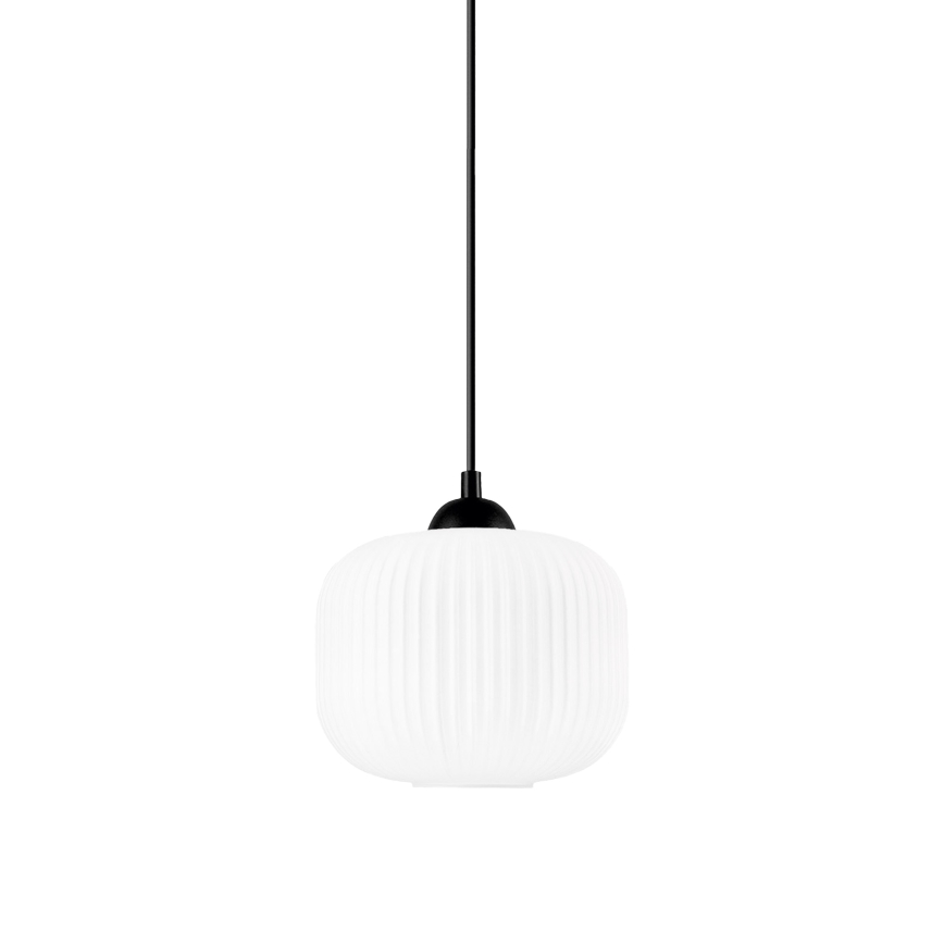 Kattokruunu johdossa HARMA 1xE27/15W/230V halkaisija 20 cm valkoinen/musta