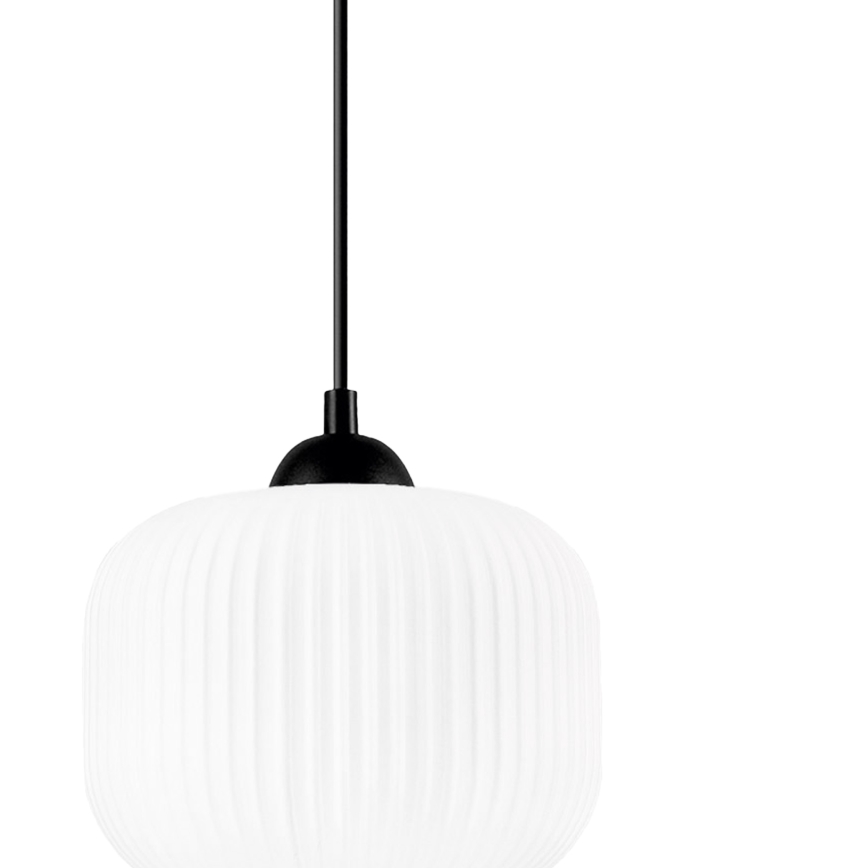 Kattokruunu johdossa HARMA 1xE27/15W/230V halkaisija 20 cm valkoinen/musta