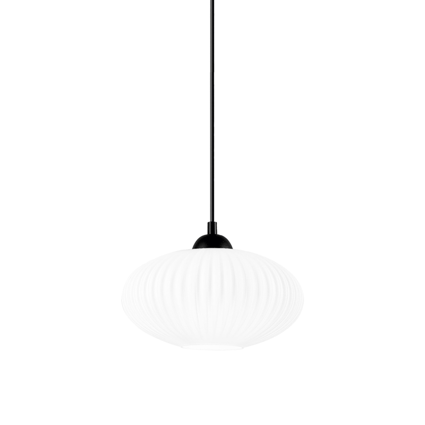 Kattokruunu johdossa HARMA 1xE27/15W/230V halkaisija 25 cm valkoinen/musta