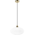 Kattokruunu johdossa HARMA 1xE27/15W/230V halkaisija 30 cm valkoinen/kulta