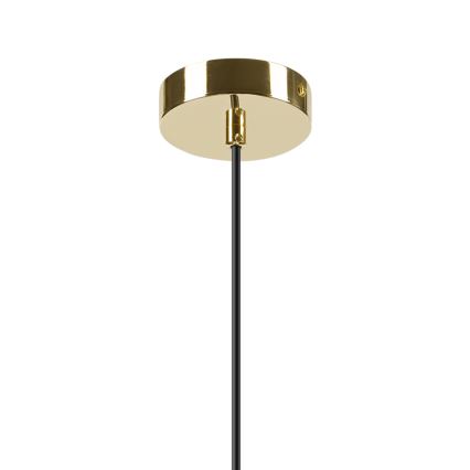 Kattokruunu johdossa HARMA 1xE27/15W/230V halkaisija 30 cm valkoinen/kulta