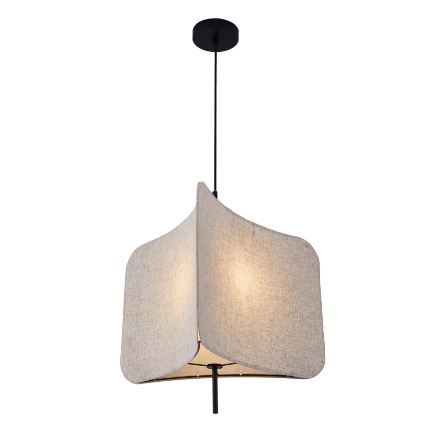 Kattokruunu johdossa HAVANA 1xE27/20W/230V halkaisija 50 cm beige
