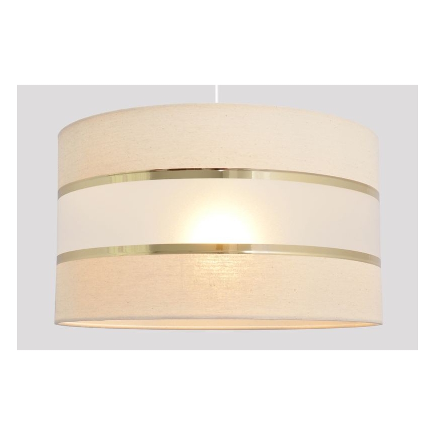 Kattokruunu johdossa HELEN 1xE27/15W/230V halkaisija 35 cm kerma/kultainen