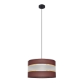 Kattokruunu johdossa HELEN 1xE27/15W/230V halkaisija 35 cm ruskea/musta/kultainen