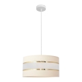 Kattokruunu johdossa HELEN 1xE27/15W/230V halkaisija 40 cm kerma/kultainen