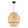 Kattokruunu johdossa HESTIA 1xE27/60W/230V halkaisija 30 cm bambu