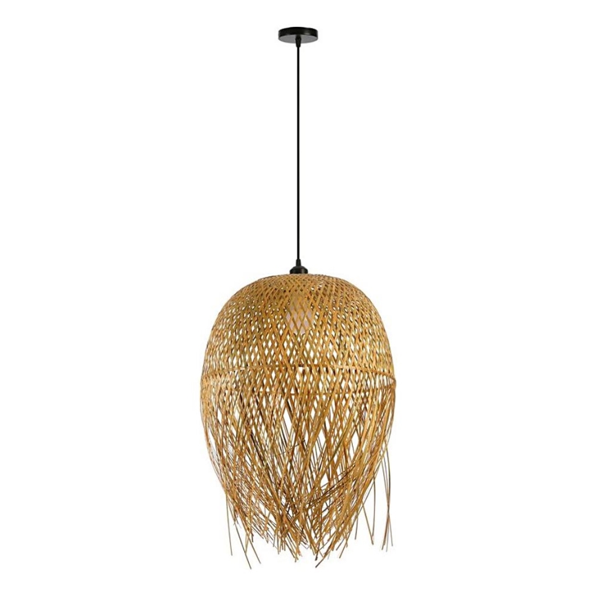 Kattokruunu johdossa HILO 1xE27/40W/230V halkaisija 45 cm bambu
