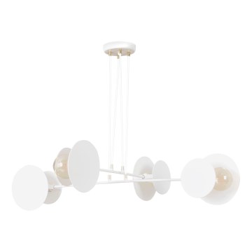Kattokruunu johdossa IDEA 4xE27/15W/230V valkoinen