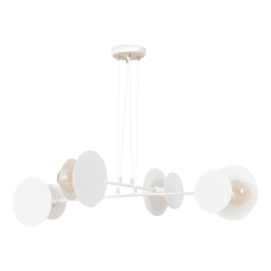 Kattokruunu johdossa IDEA 4xE27/15W/230V valkoinen