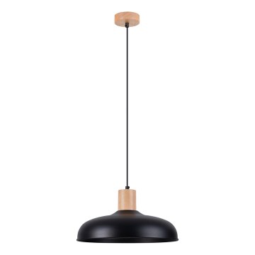 Kattokruunu johdossa INDY 1xE27/15W/230V halkaisija 38 cm musta