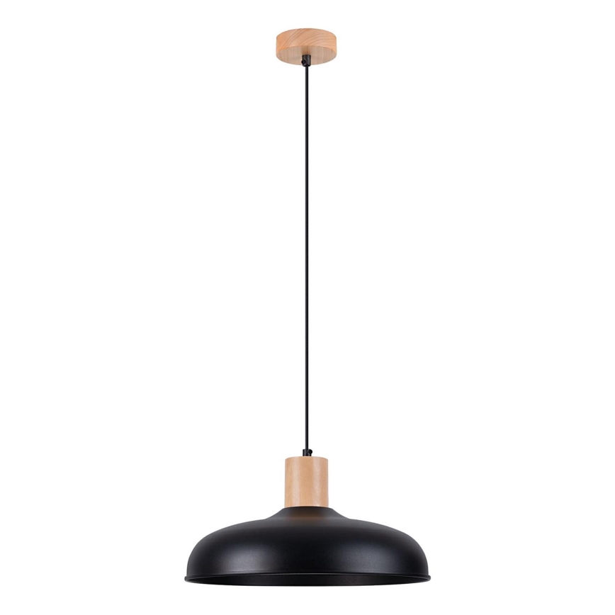 Kattokruunu johdossa INDY 1xE27/15W/230V halkaisija 38 cm musta