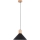 Kattokruunu johdossa JAGA 1xE27/15W/230V halkaisija 30 cm musta