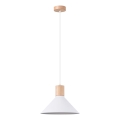 Kattokruunu johdossa JAGA 1xE27/15W/230V halkaisija 30 cm valkoinen