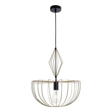 Kattokruunu johdossa JASMINA 1xE27/20W/230V halkaisija 40 cm kulta
