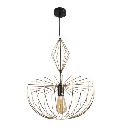 Kattokruunu johdossa JASMINA 1xE27/20W/230V halkaisija 40 cm kulta