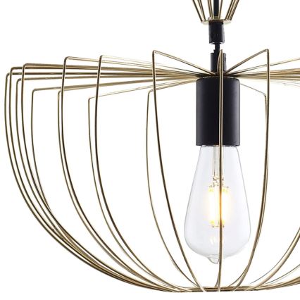 Kattokruunu johdossa JASMINA 1xE27/20W/230V halkaisija 40 cm kulta