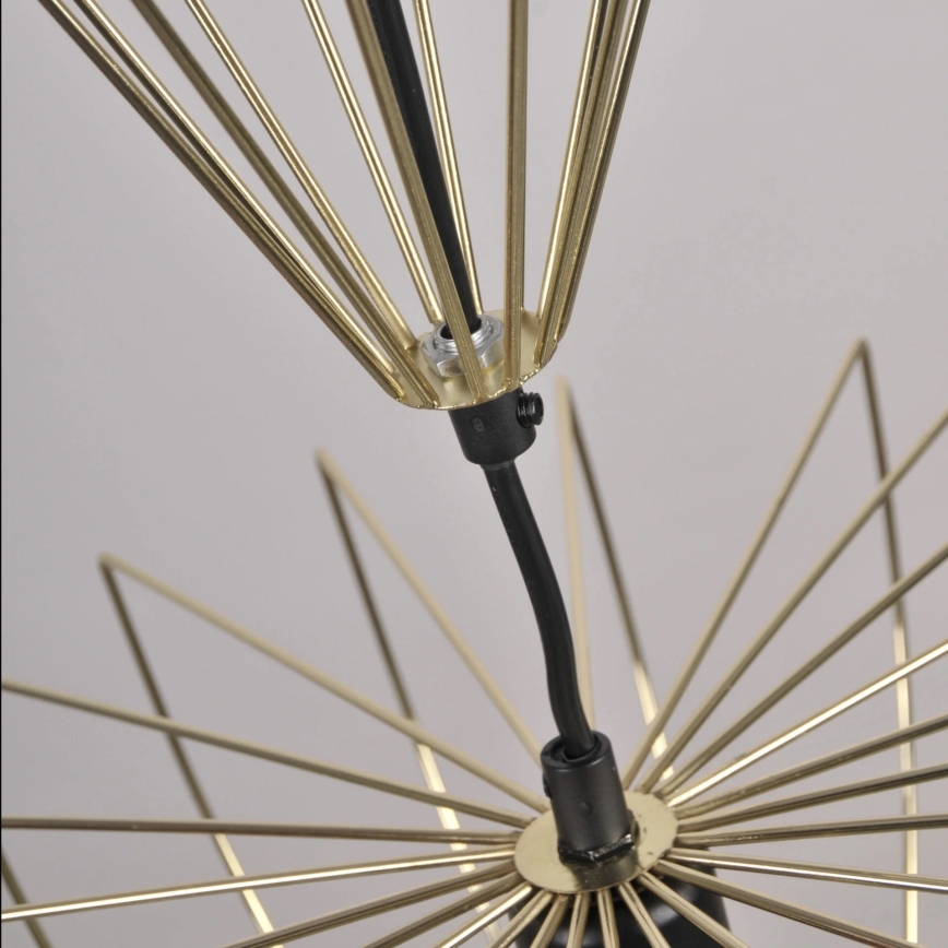Kattokruunu johdossa JASMINA 1xE27/20W/230V halkaisija 40 cm kulta