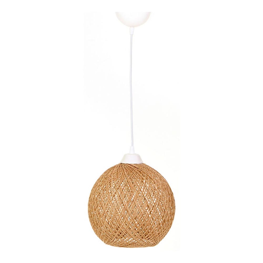 Kattokruunu johdossa JUTE 1xE27/60W/230V beige