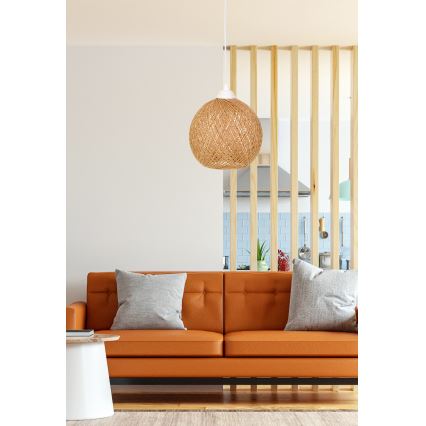 Kattokruunu johdossa JUTE 1xE27/60W/230V beige