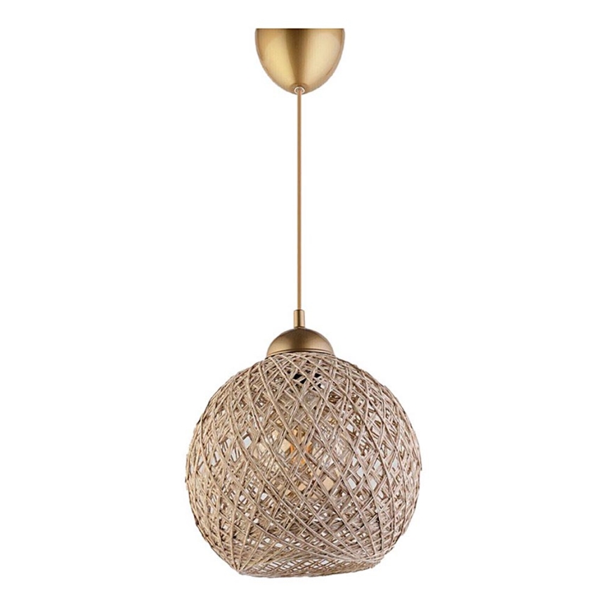 Kattokruunu johdossa JUTE 1xE27/60W/230V beige