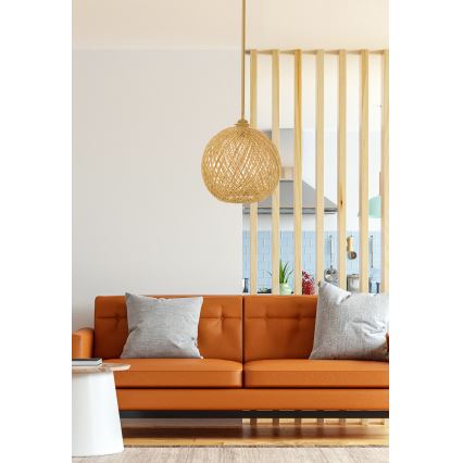 Kattokruunu johdossa JUTE 1xE27/60W/230V beige