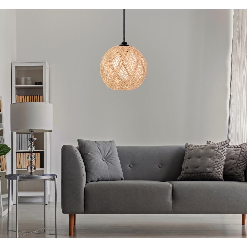 Kattokruunu johdossa JUTE 1xE27/60W/230V beige