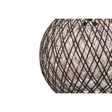 Kattokruunu johdossa JUTE 1xE27/60W/230V musta