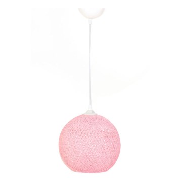 Kattokruunu johdossa JUTE 1xE27/60W/230V pinkki