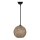 Kattokruunu johdossa JUTE 1xE27/60W/230V ruskea