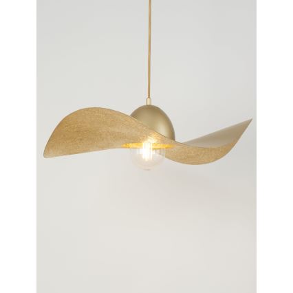 Kattokruunu johdossa KAPELLO 1xE27/60W/230V halkaisija 55 cm kultainen
