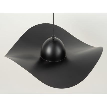 Kattokruunu johdossa KAPELLO 1xE27/60W/230V halkaisija 55 cm musta/kultainen
