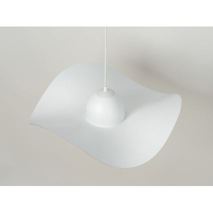 Kattokruunu johdossa KAPELLO 1xE27/60W/230V halkaisija 55 cm valkoinen/kultainen