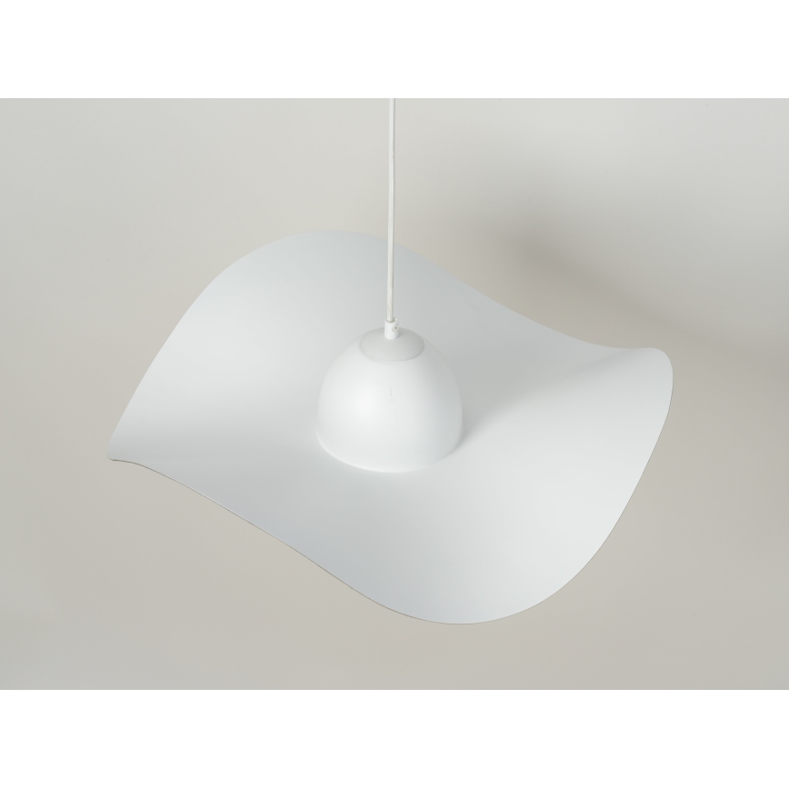 Kattokruunu johdossa KAPELLO 1xE27/60W/230V halkaisija 55 cm valkoinen/kultainen