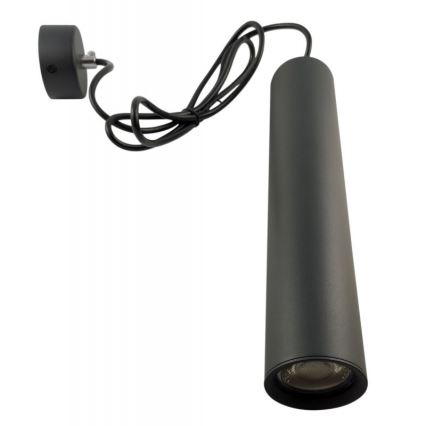 Kattokruunu johdossa KARADON 1xGU10/30W/230V 29 cm musta