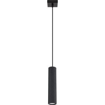 Kattokruunu johdossa KARBON 1xGU10/10W/230V musta