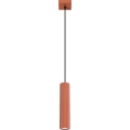 Kattokruunu johdossa KARBON 1xGU10/10W/230V punainen