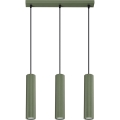 Kattokruunu johdossa KARBON 3xGU10/10W/230V vihreä