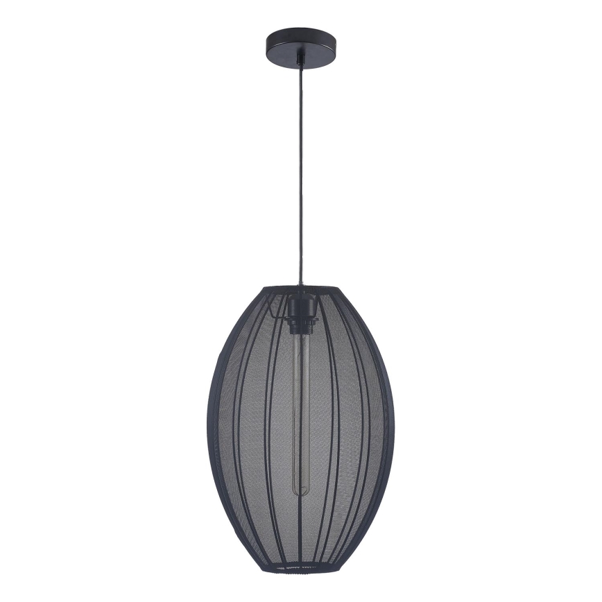 Kattokruunu johdossa KAREI 1xE27/20W/230V halkaisija 30 cm musta