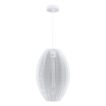 Kattokruunu johdossa KAREI 1xE27/20W/230V halkaisija 30 cm valkoinen