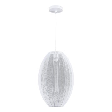 Kattokruunu johdossa KAREI 1xE27/20W/230V halkaisija 30 cm valkoinen